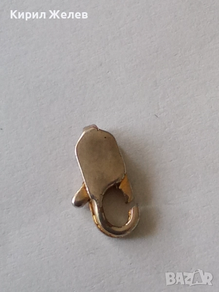 Сребърна карабинка закопчалка 39540, снимка 1