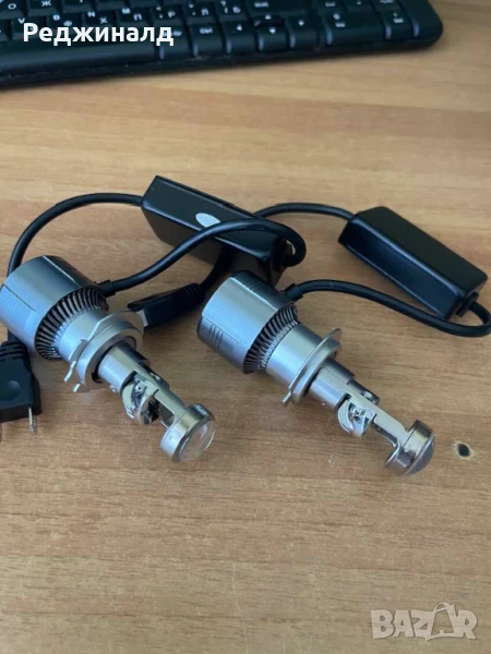 H7 led 6000к -крушки с лупи, снимка 1