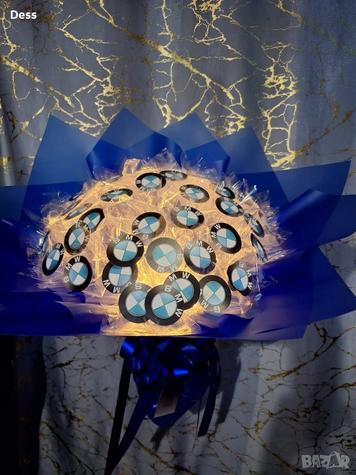 Светещ букет "BMW"💙, снимка 1