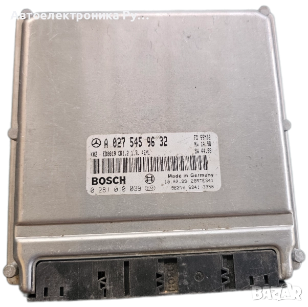 компютър MERCEDES W168 A-KLASS 170 CDI A0275459632, 0275459632, A 027 545 96 32, BOSCH, 0281010039, снимка 1
