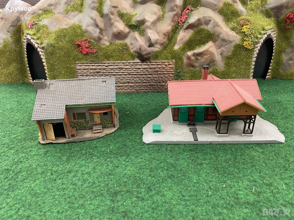 Къщи и сгради за макет на влак диорама H0 1:87 ЖП моделизъм, снимка 1