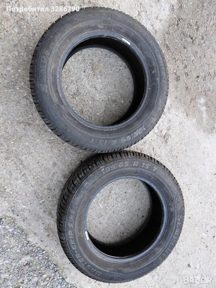 2 бр зимни гуми семперит в много добро състояние, снимка 1