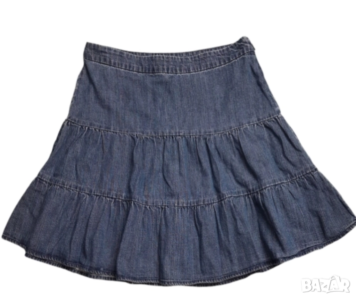 Дънкова пола на волани на марката Yessika, снимка 1