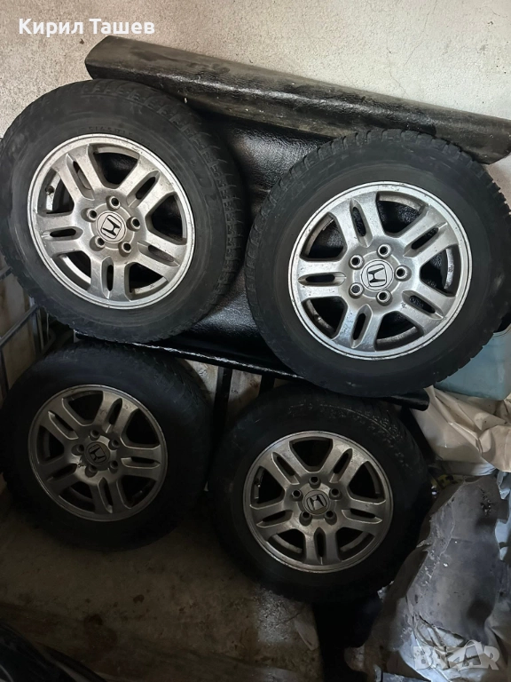 Джанти и гуми 15 - Хонда ЦРВ 5Х114.3, снимка 1