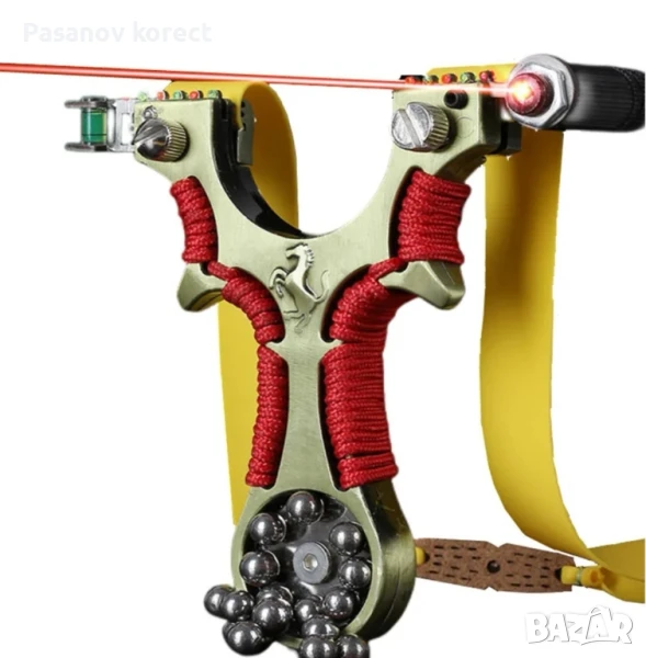 много яка прашка с лазер и магнит (разпинялка жилка), снимка 1