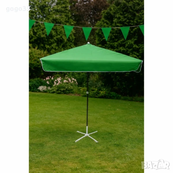 Комплект градински чадър със стойка. ПРОМОЦИЯ, снимка 1