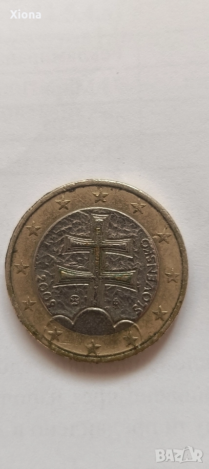 Рядка монета 1 евро Словакия 2009 г. Първо издание, снимка 1