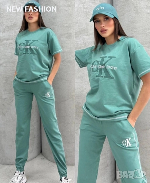 Дамски Памучни Комплекти- лого Бродирано ✨ CALVIN KLEIN , снимка 1