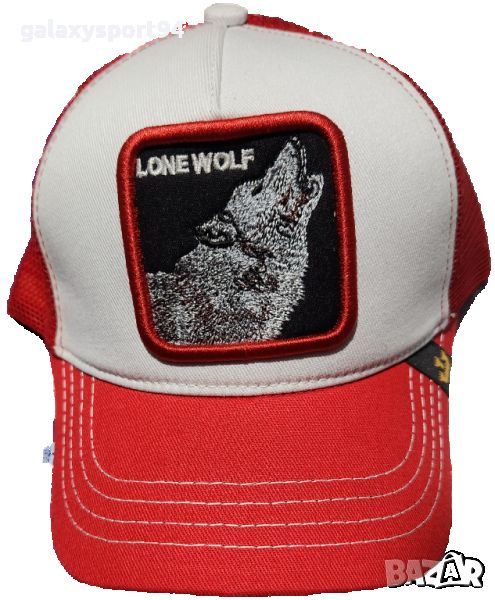 GOORIN BROS шапка WOLF Вълк Червено + Бяло шапка с Козирка Фенска лято24, снимка 1