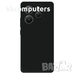 Калъф силикон / Черен мат LUX / за Xiaomi Redmi Note 14 5G Баркод : 3131982, снимка 1