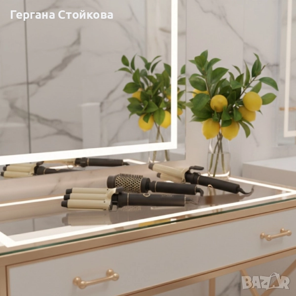 S&R Styling SD-691B – Мултифункционален комплект за оформяне на коса 4 в 1: изправя, навива и придав, снимка 1