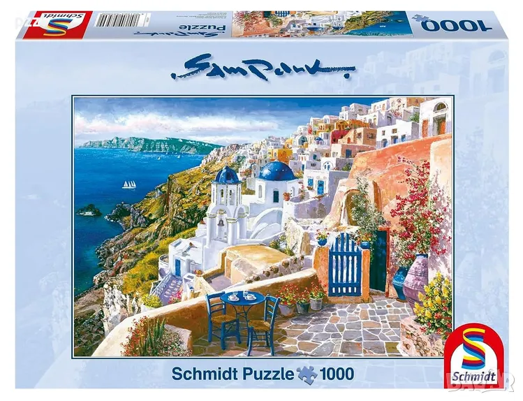 Пъзел "View from Santorin" Sam Park Schmidt 1000 части, снимка 1