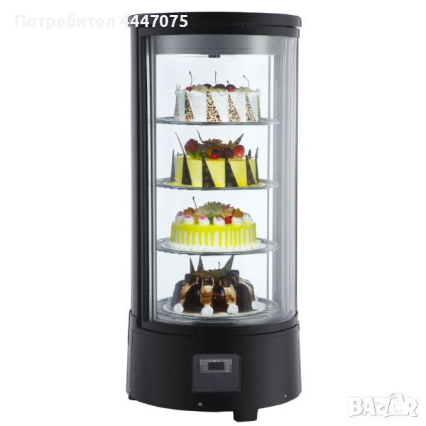 Ротираща хладилна витрина 72 литра, снимка 1