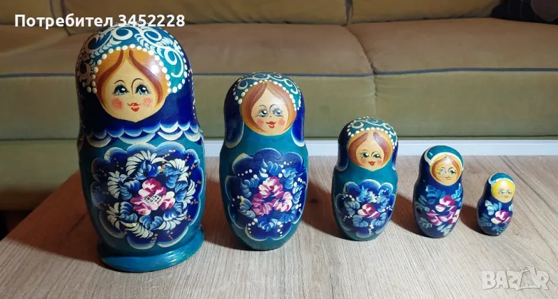 матрйошки 5 броя комплект за ценители , снимка 1