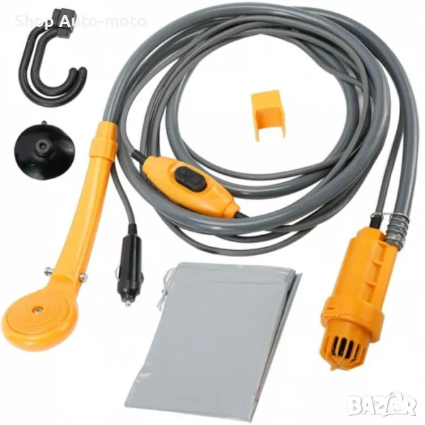 Портативен къмпинг душ Automat, С помпа, За МПС, 12V, снимка 1