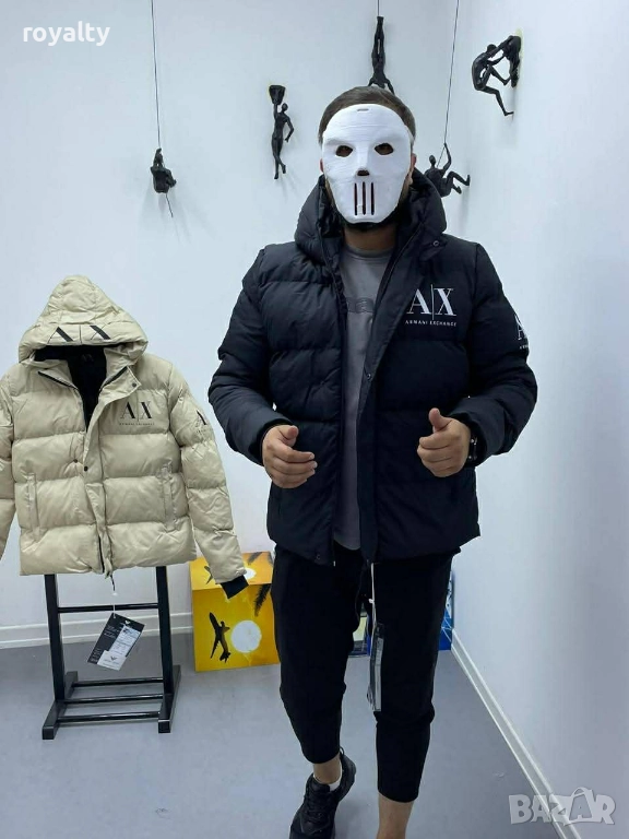 Armani Exchange Черно Зимно Мъжко Яке , снимка 1