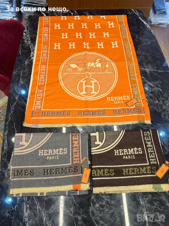Hermes Шал 100% Кашмир Хермес - Налични Различни Цветове Код SK660, снимка 1