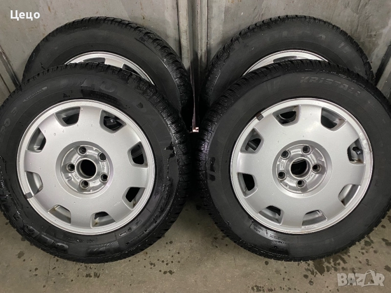 Джанти Ауди 15” 5х112 със зимни гуми 195/65/15, снимка 1