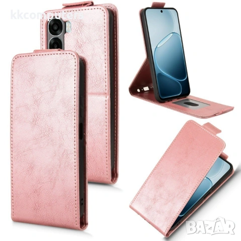 Вертикален Кожен Калъф за Oppo A6x 5G / A6x 4G - Флип, Магнитен, Стойка, Слот за Карта, Вкл. Протект, снимка 3 - Калъфи, кейсове - 53564257