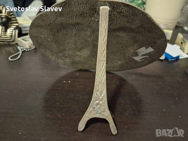 Стара набожна отливка., снимка 2 - Други ценни предмети - 54021537