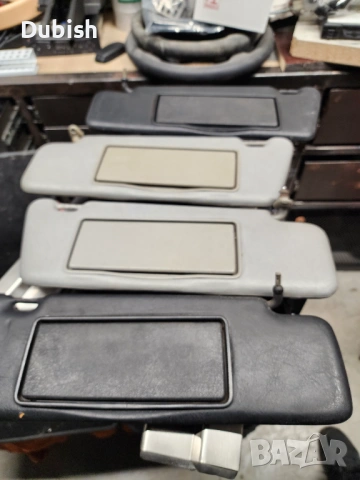 Части за W124 Мерцедес, стопове, сенници с плафони, бленда 