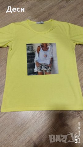 блузка с щампа, снимка 5 - Тениски - 45287333
