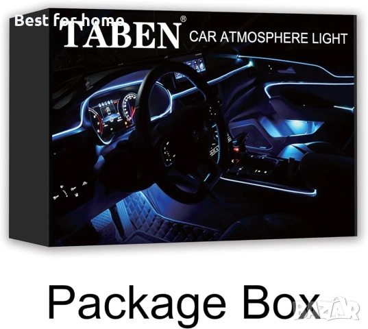TABEN Интериорно осветление за кола –64 цвята, Music Sync, снимка 9 - Друга електроника - 53276939