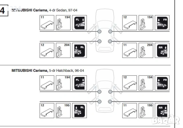 Багажник напречни греди THULE рейки за MITSUBISHI Carisma Hatchback 1996-2004, снимка 5 - Аксесоари и консумативи - 53479722