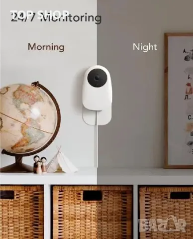 Нов Бебешки монитор Интелигентен бебефон Nooie 2K с двупосочен звук, снимка 7 - Столчета за хранене - 49945101