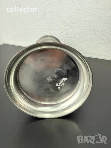 Уникална калаена халба с капак / ловни мотиви. №7460, снимка 9 - Антикварни и старинни предмети - 51988329