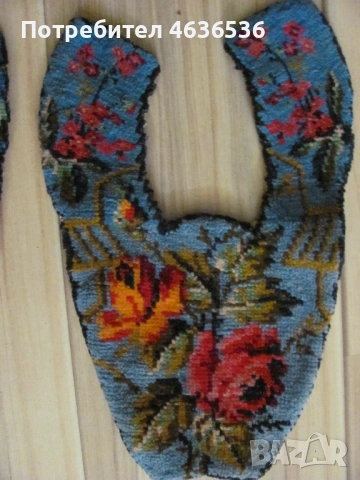 19век ръчно тъкани мотиви , вълна, снимка 2 - Антикварни и старинни предмети - 54040145