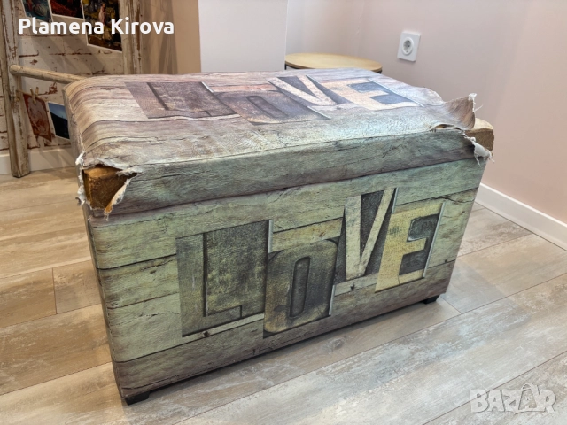 Табуретка-ракла с място за съхранение (със забележки)