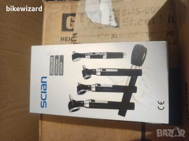 Комплект отоскоп Scian – отоскоп за уши с LED светлина, 3x увеличение, 4 спекулумни накрайника НОВ, снимка 5 - Уреди за диагностика - 51684549