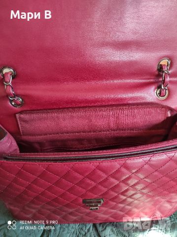 Чанта бордо, голяма, снимка 4 - Чанти - 45425441