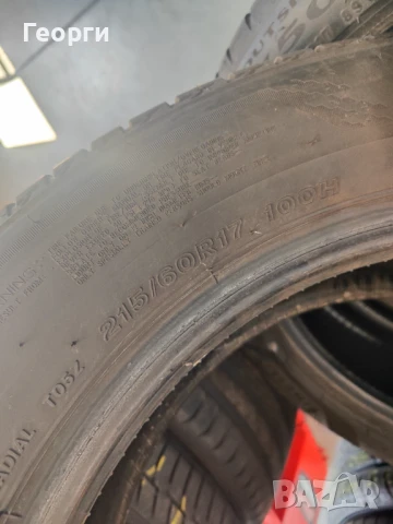 2бр.летни гуми 215/60/17 Bridgestone, снимка 4 - Гуми и джанти - 50839288