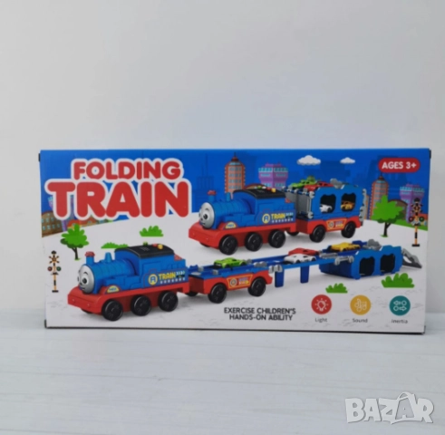 Интерактивно влакче, FOLDING TRAIN, със звук и светлини, снимка 4 - Други - 52137372