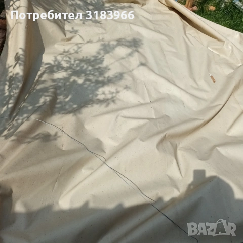 брезент голям 4 х 3 гумиран изработен по поръчка 