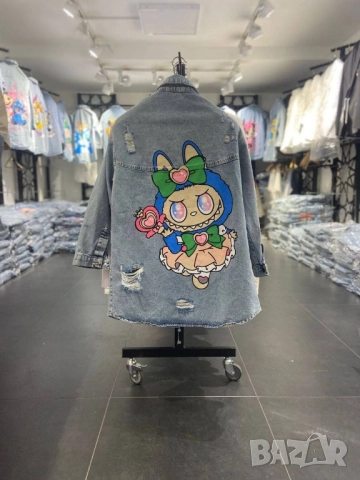 Дънково яке тип риза с анимационни герои на едро и дребно , снимка 8 - Якета - 51615427