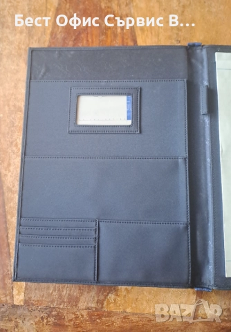 папка луксозна за документи без/с цип черен със синьо с цип Марксман Marksman А4, снимка 3 - Ученически пособия, канцеларски материали - 52514388
