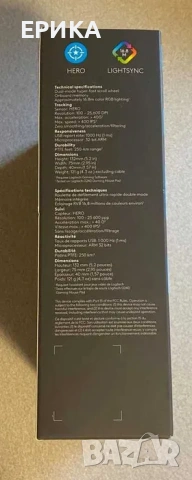 Геймърска мишка Logitech G502 Hero, снимка 2 - Клавиатури и мишки - 53972423