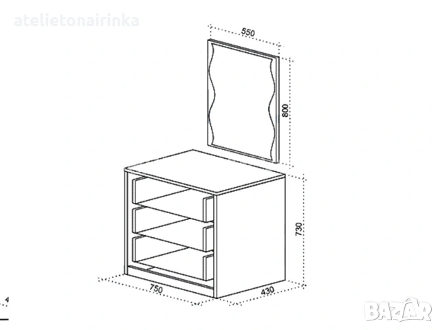 Спален комплект Амор, снимка 4 - Спални и легла - 48569948