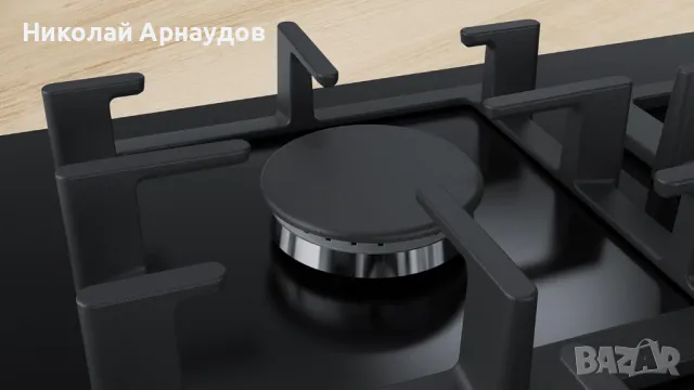 Bosch PPQ7A6B90 Series 6, Газов котлон за вграждане 75 см Закалено стъкло, снимка 2 - Котлони - 48308577