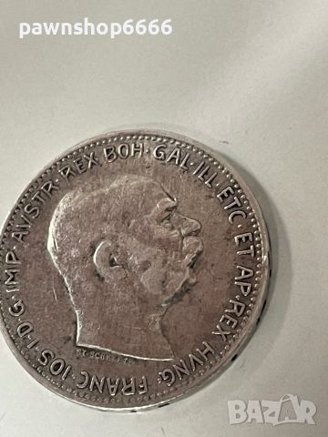 Сребърна монета Австрия 1 крона, 1914, снимка 7 - Нумизматика и бонистика - 45665554
