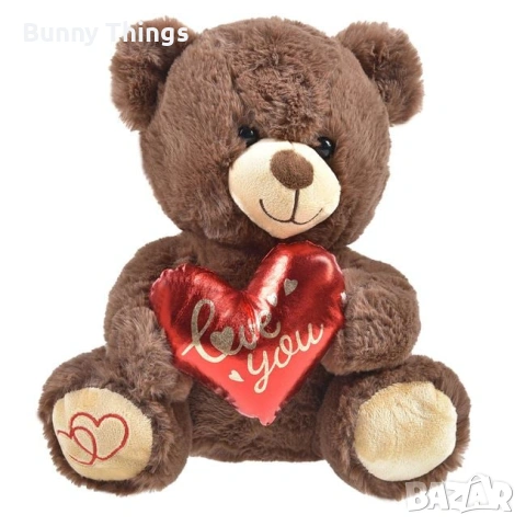 Плюшено мече със сърце "Love", различни видове/ Подарък за Свети Валентин, снимка 4 - Плюшени играчки - 53410267
