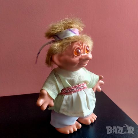 Играчка Кукла Трол Troll 17 см + коса , снимка 16 - Колекции - 45372927