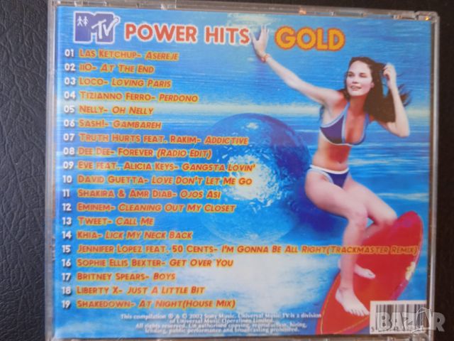 MTV Power Hits Gold - хитовете на MTV диск музика, снимка 2 - CD дискове - 45935813