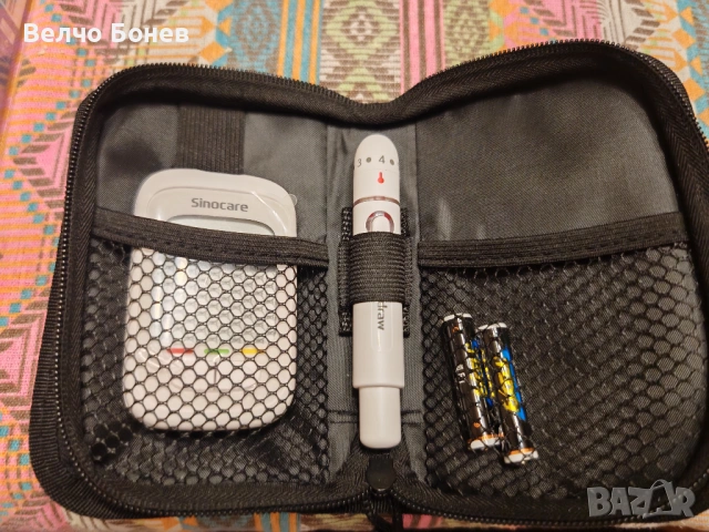 Нов глюкомер Sinocare Safe AQ Pro I с 100 ленти, снимка 3 - Друга електроника - 53698883