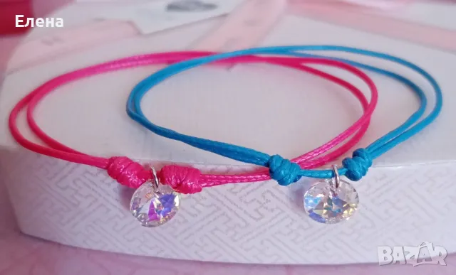 Гривни с кристали на Сваровски , снимка 4 - Гривни - 50130192