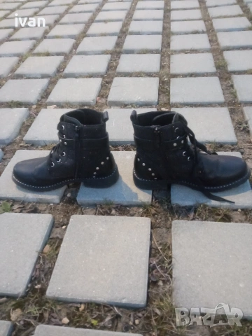Черни стилни боти, снимка 3 - Дамски боти - 53890052