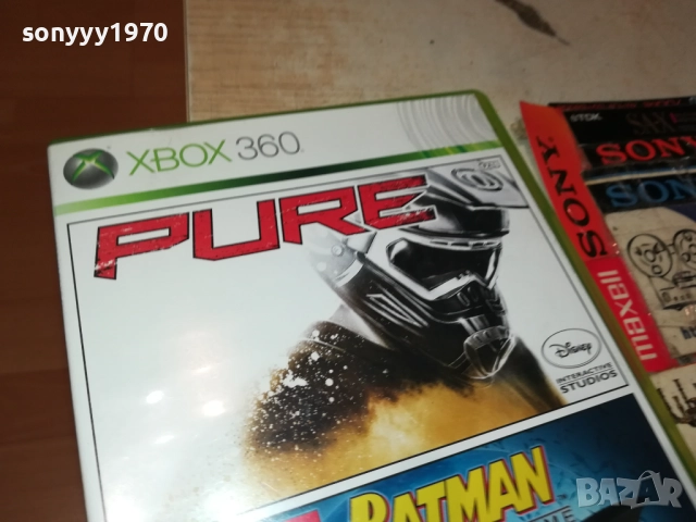 XBOX 360 X2 GAME PURE & BATMAN 0610251810, снимка 6 - Игри за Xbox - 51965178